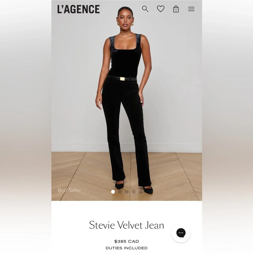L'AGENCE Black Velvet Jean - Picture 9 of 10